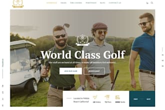 do golf website design