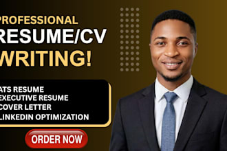 write executive resume, cv, cover letter and optimize linkedin