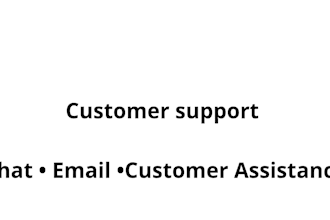 provide professional customer support and online communicat