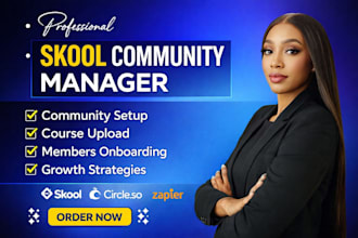 setup skool community skool online community manager setup skool community