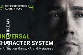 create a high quality 3d character model for games animation and metaverse