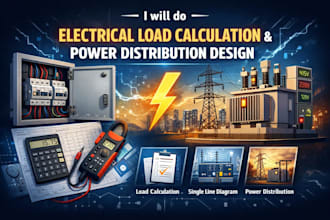 electrical load calculation and panel schedule for buildings