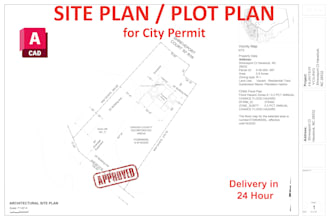 draw property site plan plot plan lot subdivision plan for city permit