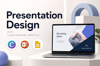 create a modern canva presentation or powerpoint slides design