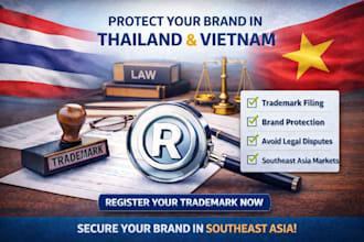 file your trademark application to protect brands in thailand and vietnam
