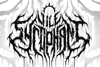 design a dark ritual doom metal logo for your band