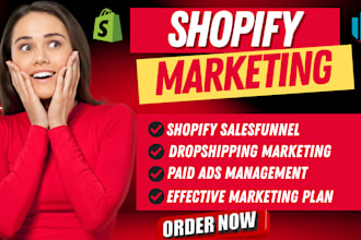 setup shopify ads, meta ads, tiktok ads, shopify promotion to boost shopify
