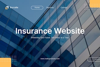 create squarespace insurance website brokerage firm website finance website
