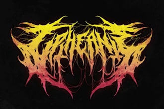 design a raw metal logo for your band