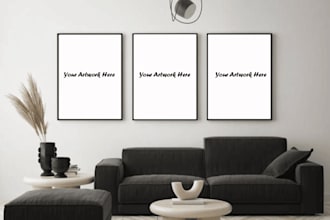 create realistic frame mockups and stylish frame mockup