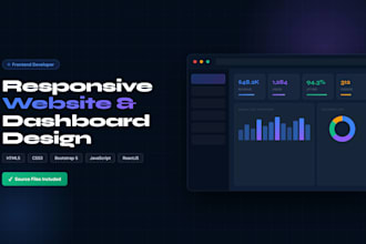 design a responsive website or dashboard