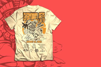 design professional merch t shirt graphics for your business