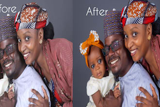 do a high end skin retouching and portrait photo editing