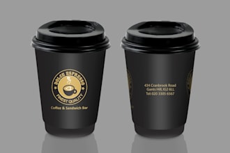 do one time cup, paper cup, plastic cup, coffee cup design, or coffee mug design