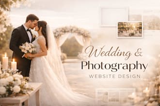 design a stunning professional wedding and photography website