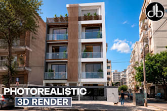 create photorealistic architectural exterior renders