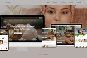 design modern spa salon website vagaro online booking website