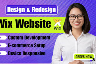 create stunning wix website or redesign wix website or build wix website