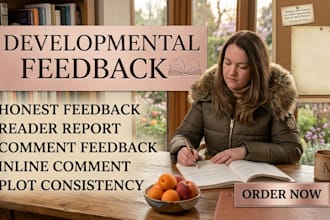 provide developmental feedback for your romance, technology and christian book