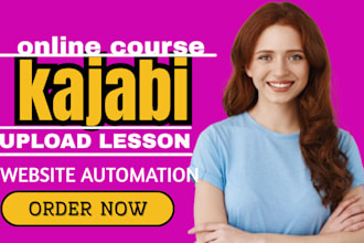 setup kajabi online course upload lessons and structure your program