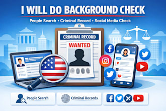 conduct background check and social media investigation