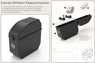 design a custom 3d printable enclosure or case for your electronics