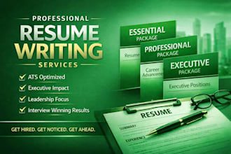 write ats resume, executive resume, professional CV rewrite