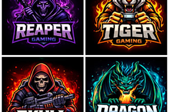 design custom gaming mascot logo for streamer