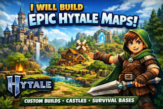 build hytale houses, castles, villages, spawns and bases