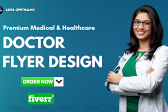 design premium medical , doctor flyer or clinic poster , ads