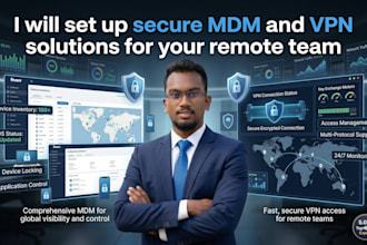 set up secure mdm and VPN solutions for your remote team