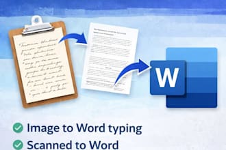 type image or scanned document into word