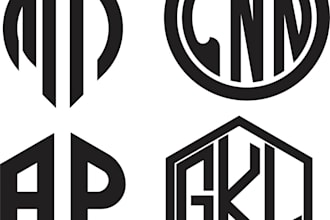design a modern monochrome minimalist logo for your brand