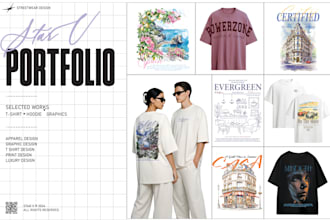 do trendy streetwear t shirt graphics for print ready use