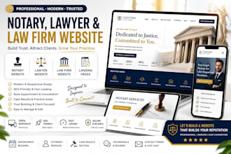 notary website lawyer website law firm website attorney website notary landing p