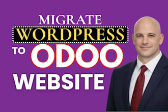 migrate wordpress woocommerce to odoo erp and build odoo ecommerce website