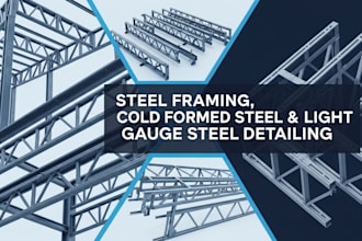 design steel framing, cold formed steel, light gauge steel structures detailing