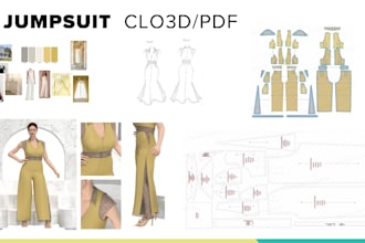 turn your design into a sewing pattern and clo3d sample