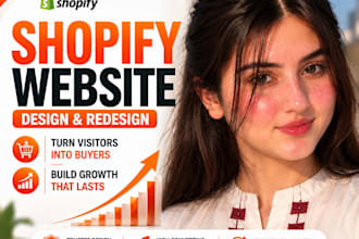 do shopify website development, shopify store design, shopify website design
