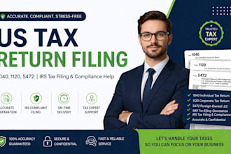 do US tax return filing 1040, 1120, 5472, irs tax filing and compliance help