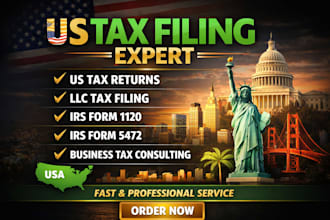 do US tax filing, US tax returns, llc tax and business, irs forms 1120, 54720