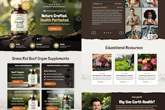 design health supplement shopify store supliful supplement website