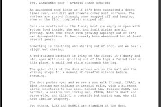 proofread your short film, TV or movie script
