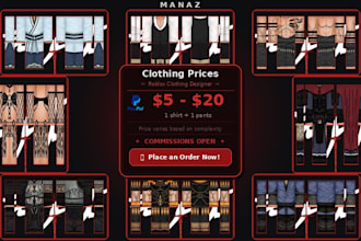 do roblox clothing for you