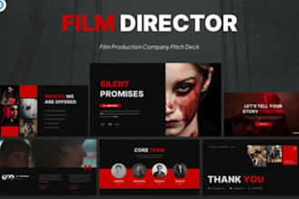 design film pitch deck presentation TV show podcast, cinematic, movie pitch deck