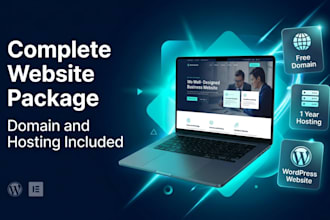 build your complete website with domain and hosting