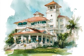 design an watercolor wedding venue date invitation