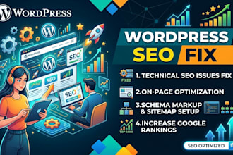 fix wordpress technical SEO issues, core web vitals, errors, speed