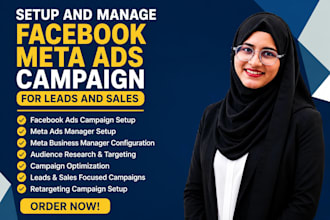 setup facebook,instagram ads campaign and manage meta ad manager