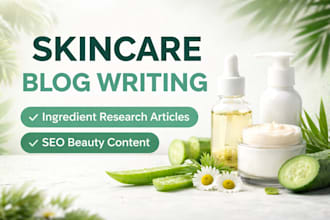 write SEO skincare blog articles about ingredients soap and skin barrier